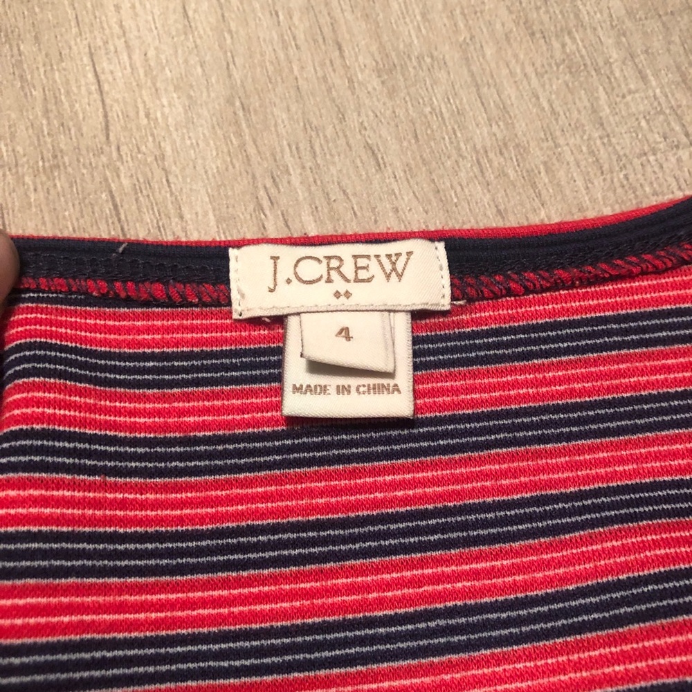J Crew | Fit-and-flare dress | Striped | 4 - Picture 6 of 7